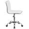 Merrick Lane Amelie Home Office Chair Ergonomic Executive Ribbed Low Back Armless Computer Desk Chair - Base, Frame & Border